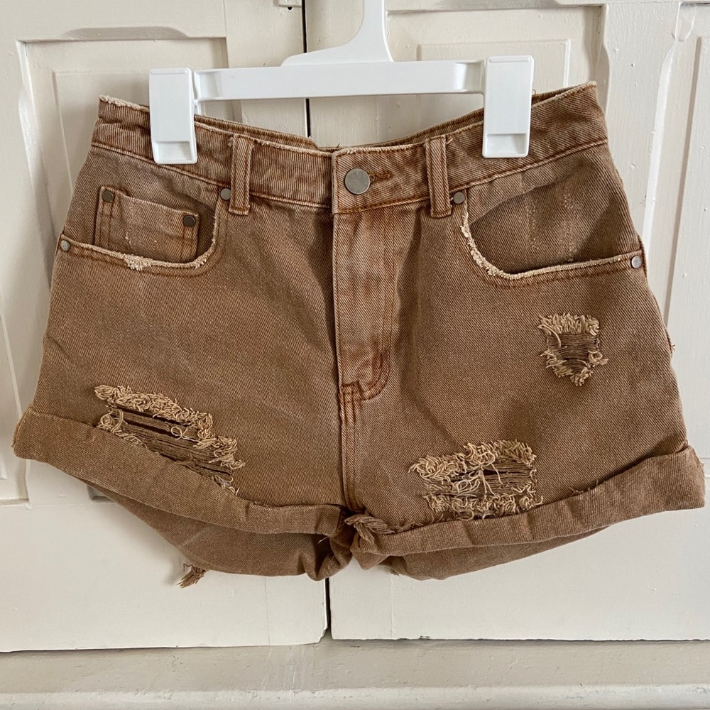 Mustard Seed High Waist Ripped Shorts